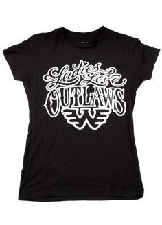Ladies Love Outlaws Waylon Jennings Womens Tee