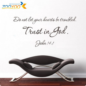 Trust Is God Quote Wall Decals Removable Letting wall words Vinyl Wall ...