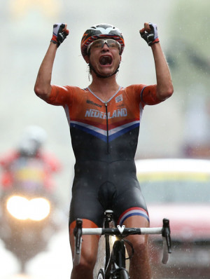 Marianne Vos Marianne Vos of Netherlands celebrates as she crosses the