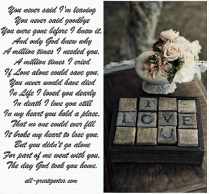 You never said I’m leaving You never said goodbye – Sympathy Card ...