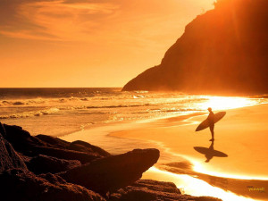 Beach Sunset Surf hd Wallpaper in high resolution for free. Get Beach ...