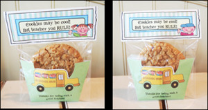 Teachers Homemade Gift Ideas Cookie Pocket 