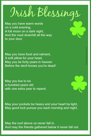 Irish Sayings, Blessings and Proverbs + Free Printable St. Patrick’s ...