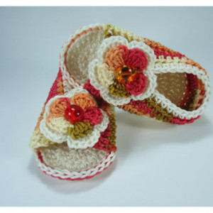 Crochet Baby sandals, Summer sandals, Custom baby shoes, Fashion baby ...