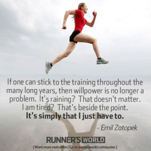 Years of Running Builds Willpower | Runner's World Quote of the Day