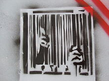 Anti-consumerist stencil art