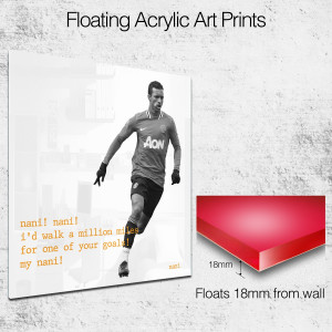 man u nani quote 1 square wall art