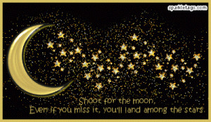 shot for the moon today: