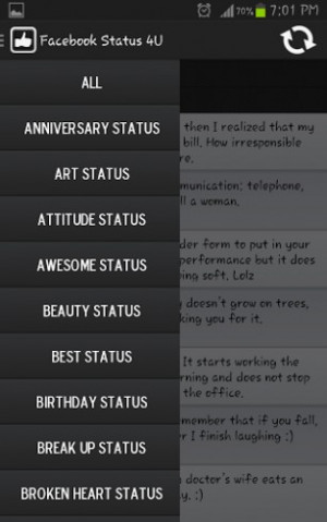 View bigger - Facebook Status & Quotes 4U for Android screenshot
