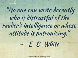 ... intelligence or whose attitude is patronizing