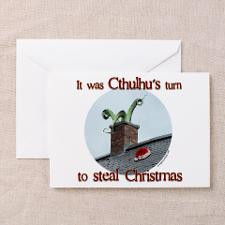 Cthulhu stole christmas Greeting Card for