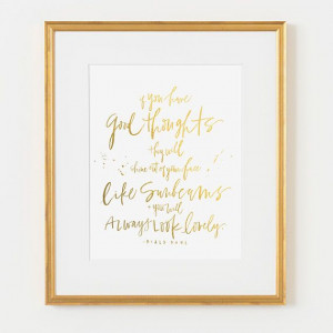 ... frame on Etsy, $87.00: Gold Frames, Gold Foil, Dahl Quotes, Black