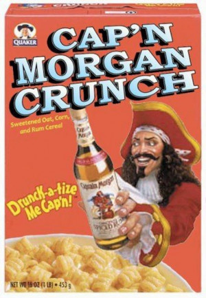 ... , Capn Morgan, Funny, Morgan Crunches, Things, Cereal, Drinks Recipe