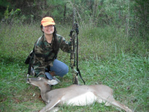 ... with her 1st deer of 2012. Taken on opening day of the gun season