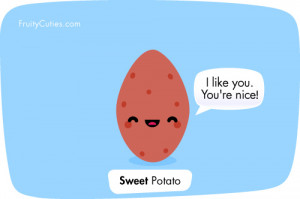 Sweet Potato Kawaii cartoon