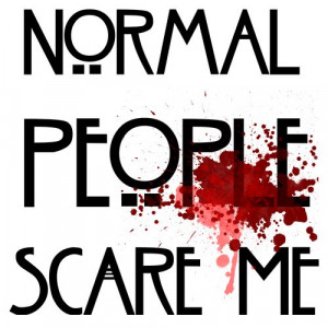 Home AHS American Horror Story Normal People Scare Me T-shirt