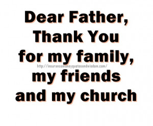 Dear Father Thank You For My Family