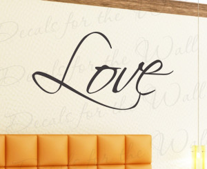 Love Wedding Marriage Family Removable Wall Sticker Quote