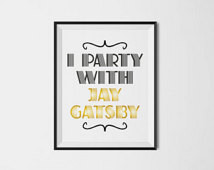 ... Jay Gatsby! Quote Digital Poster Print The Great Gatsby Literature
