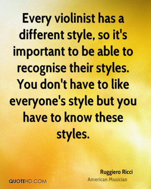 ... don't have to like everyone's style but you have to know these styles