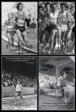 Running Quotes Prefontaine Steve prefontaine quad poster
