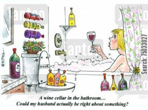 wine cellar in the bathroom... Hurry and lock the door and Enjoy!