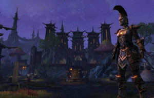 The elder scrolls online, red night, the warrior, the city wallpapers ...