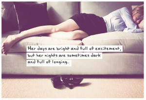 Don’t forget that she bruises easily, in spite of her bright, brave ...