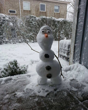 Say hello to Olaf the Danish snowman…