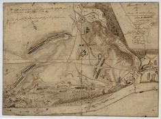 Valley Forge Encampment map, 1777-78, drawn by General Duportail.