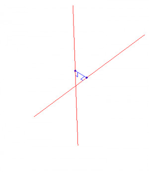 Fgiure 1 Two skew lines and the line joining their points of closest