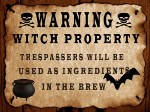 MM ☠ Bewitched ☠ Warning witch sign full perm deco(texture HD ...