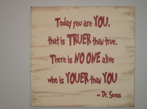 Dr. Seuss's quotes.....great for a kids bedroom.