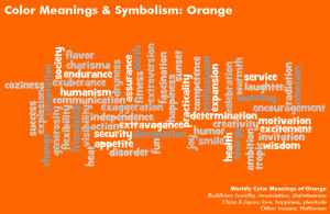color meanings and symbolism chart - orange