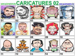 caricatures of famous people quiz