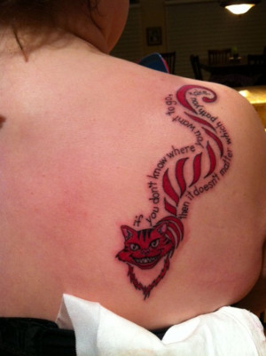 cheshire cat tattoo paths we take