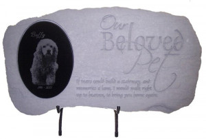 Pet Memorial Stones- Our Beloved Pet with Photo Memorial
