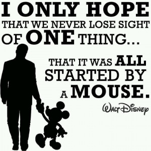 It was all started by a mouse.