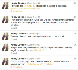 Honey Cocaine Express Condolence & Tells Fans Not To Blame Her