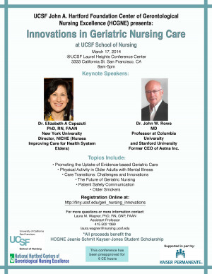 Innovations in Geriatric Nursing Care @ UCSF (powerpoint slides now ...