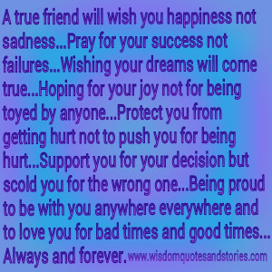 Not a True Friend Quotes