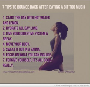 Tips To Bounce Back After Eating A Bit Too Much