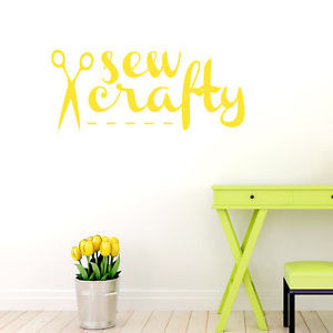 Sew-Crafty-Craft-Sewing-Wall-Decals-Stickers-Graphics-Quotes
