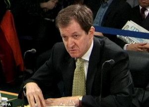 Alastair Campbell speaking at the Iraq Inquiry yesterday. He said he ...