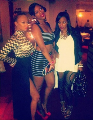 draya michele s instagram zigzag stripe turtleneck maxi dress