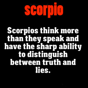Scorpio Have Sharp Ability