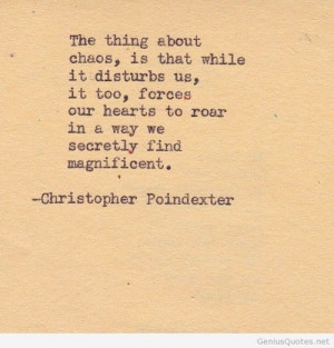 Christopher poindexter quote