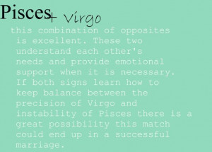 Opposites attract well with Pisces and Virgo. #pisces #virgo # ...