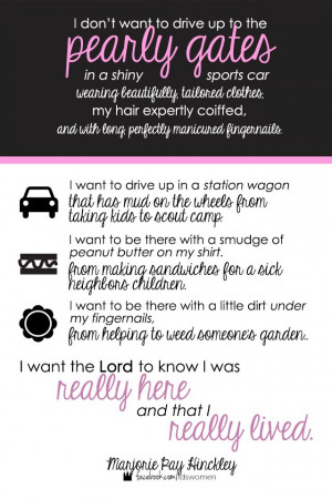 How do you want to approach the pearly gates? #mormon #quote #LDS