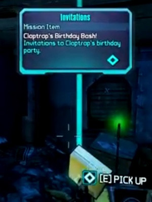 Claptrap has a birthday party and wants you to deliver these ...